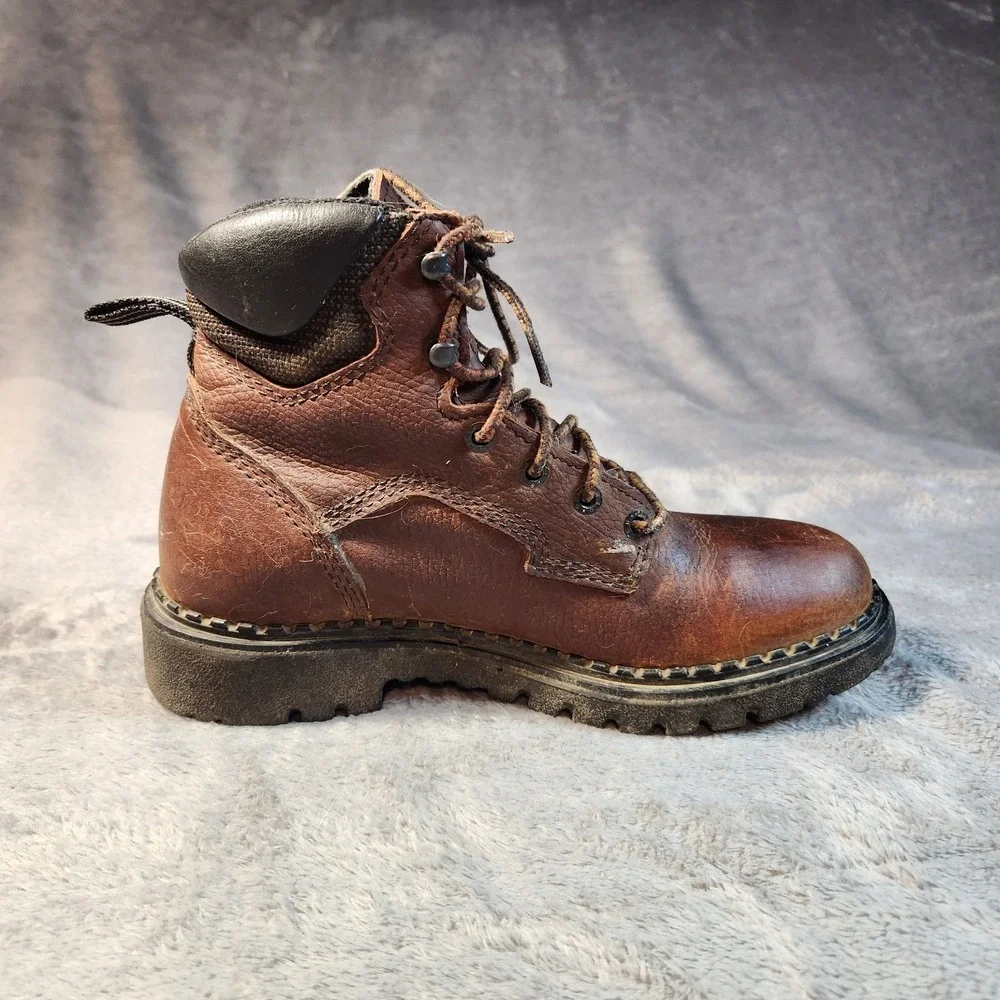 Red Wing Boots Mens 7.5 Brown Leather 1626 Soft Toe EH Electrical Hazard Work
